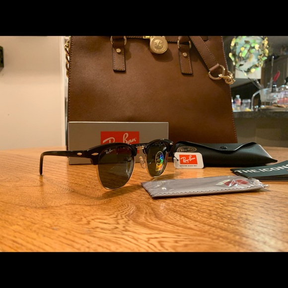 RAY-BAN CLUBMASTER CLASSIC SUNGLASSES - Picture 7 of 8